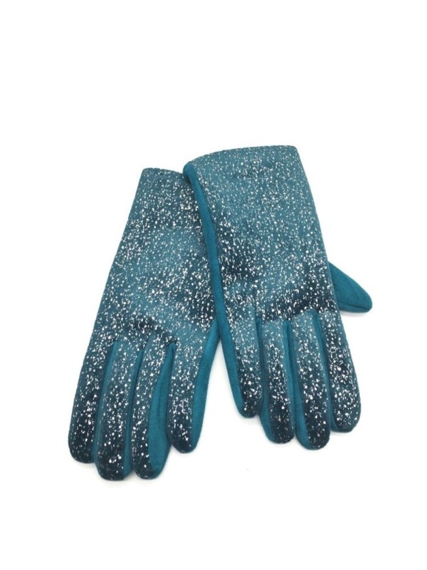 Gants femme avec relief argenté | Boutique Marina