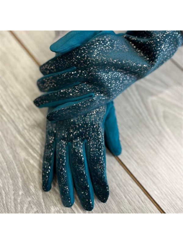 Gants femme avec relief argenté | Boutique Marina