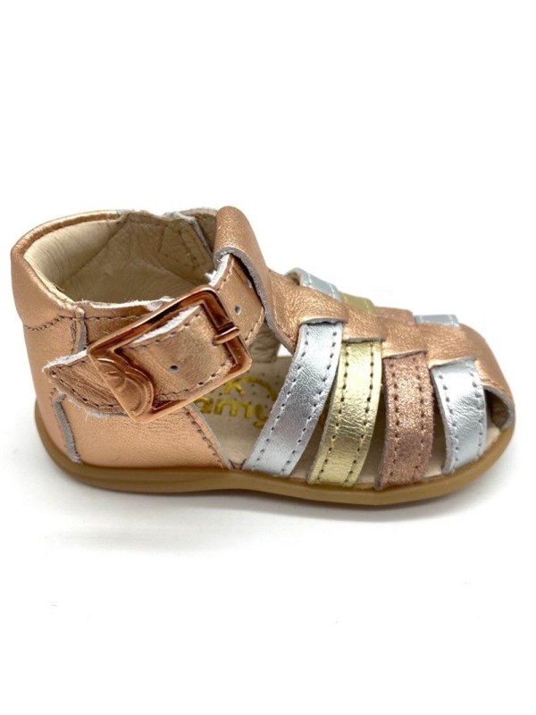 Nu-pied fermé DAX cuivré Bellamy Design lumineux et raffiné | Marina & Paloma