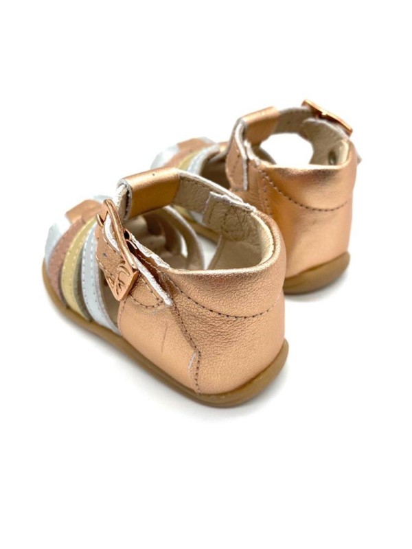 Nu-pied fermé DAX cuivré Bellamy Design lumineux et raffiné | Marina & Paloma
