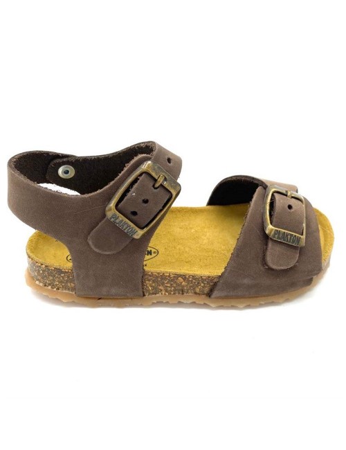 Nu-pied marron Plakton Pixel Design naturel et épuré | Marina & Paloma