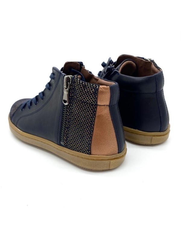 Bottillon à Lacet Bellmay Elec Bleu Marine | Style & Confort | Marina & Paloma