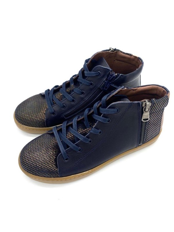 Bottillon à Lacet Bellmay Elec Bleu Marine | Style & Confort | Marina & Paloma