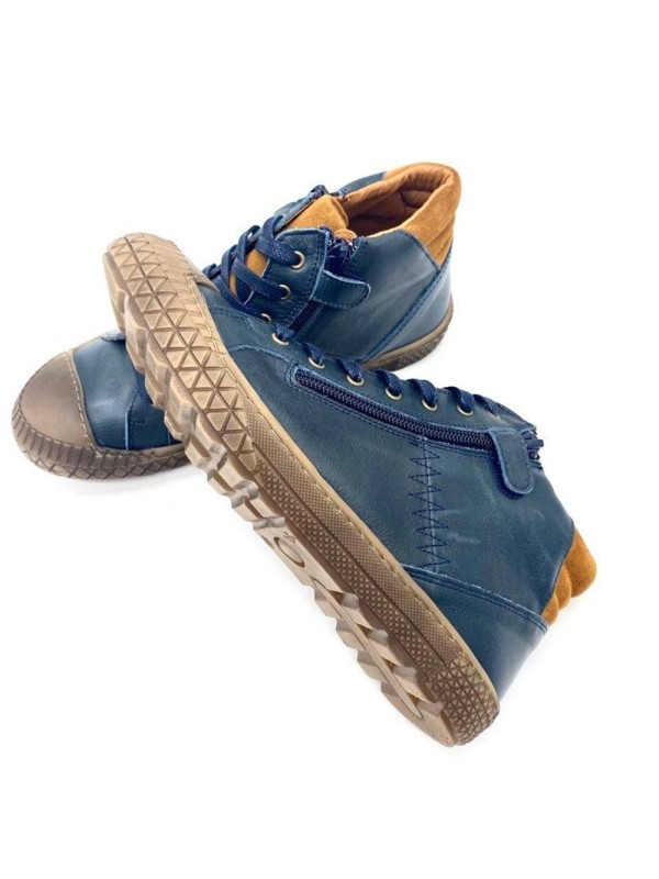 Bellamy FAYA Basket Montante Pétrole Garçon | Confort & Style | Marina & Paloma