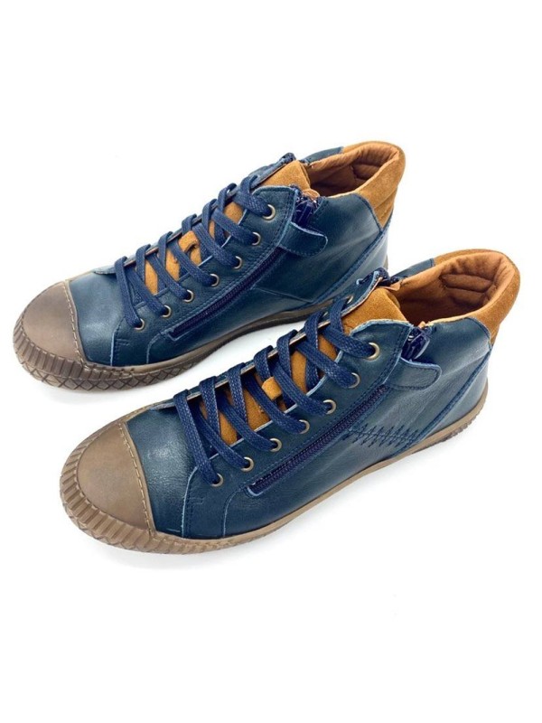 Bellamy FAYA Basket Montante Pétrole Garçon | Confort & Style | Marina & Paloma