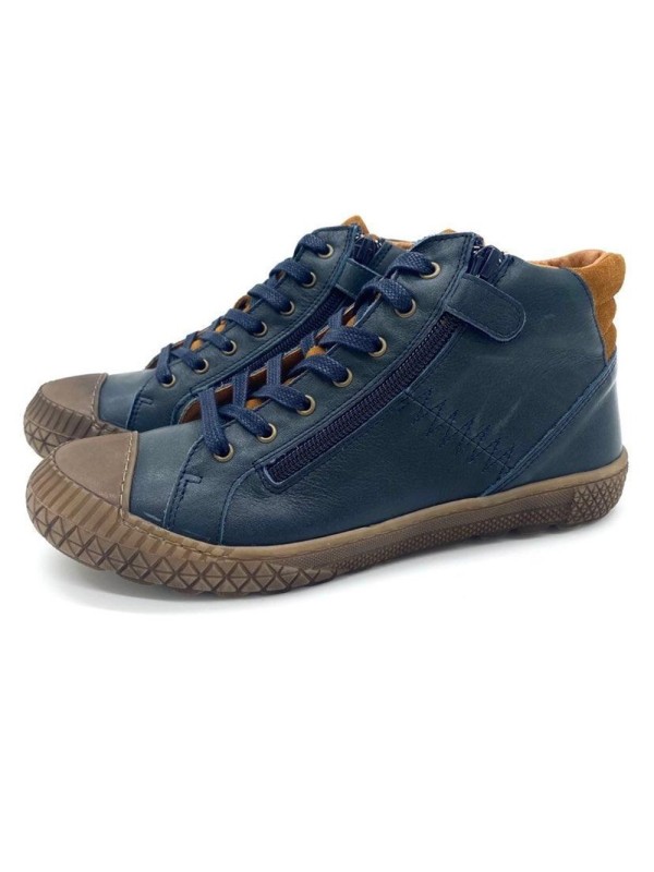Bellamy FAYA Basket Montante Pétrole Garçon | Confort & Style | Marina & Paloma
