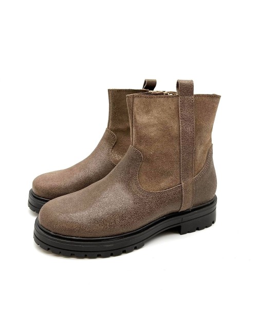 Bottine Taupe Osaka Bellamy Fille | Boutique Marina