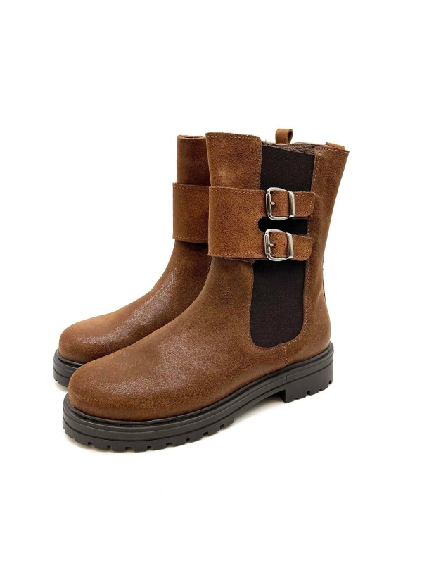 Bottine Bellamy Olivia Camel Fille | Boutique Marina