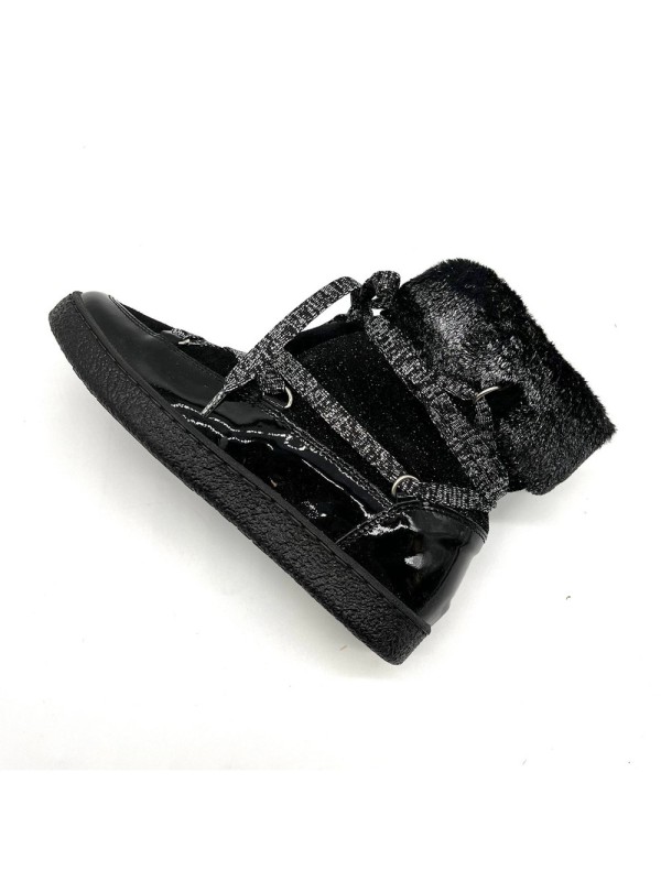 Bottine Fille Reqins Mistery Noir  |Boutique Marina