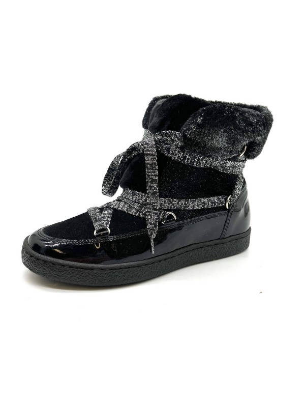 Bottine Fille Reqins Mistery Noir  |Boutique Marina