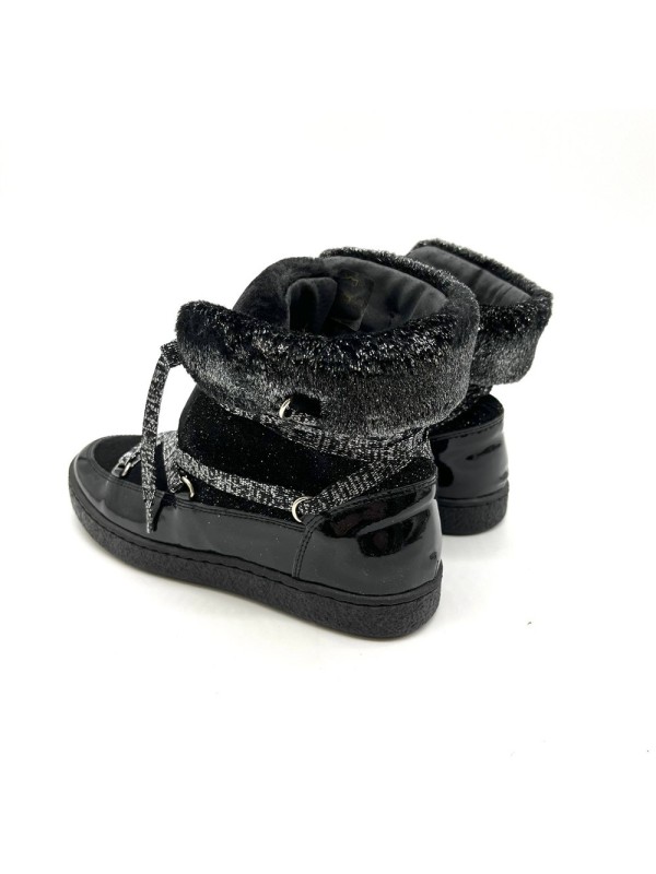 Bottine Fille Reqins Mistery Noir  |Boutique Marina