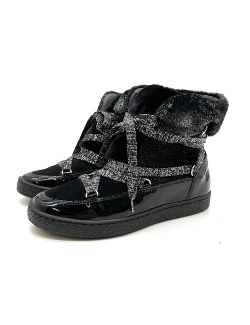 Bottine Fille Reqins Mistery Noir |Boutique Marina