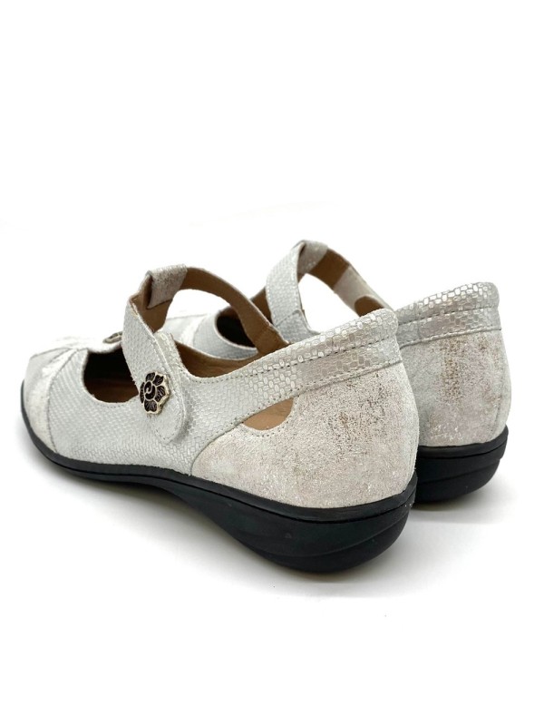 Chaussure semi-ouverte argenté Artika Femme |Boutique Marina