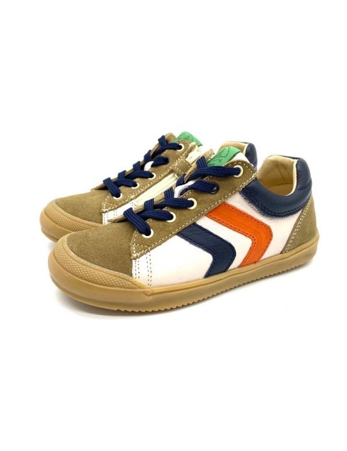 Basket Bellamy Damien Marron Enfant Garçon Design moderne et dynamique | Marina & Paloma