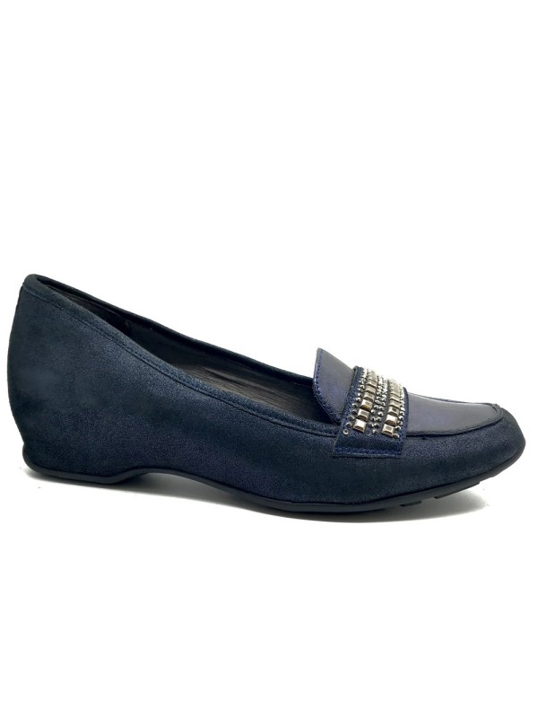 Mocassin compensé marine Mamzelle