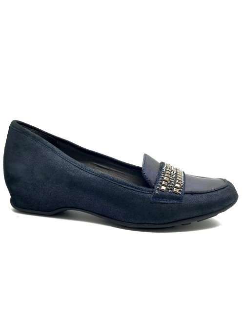 Mocassin compensé marine Mamzelle