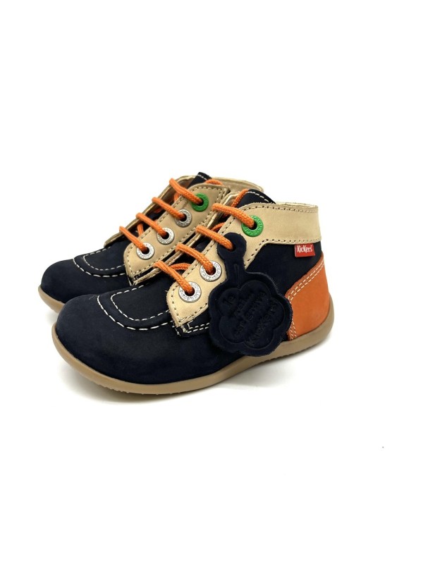 Bottillon Bonzip-2 Kickers  Bleu | Boutique Marina
