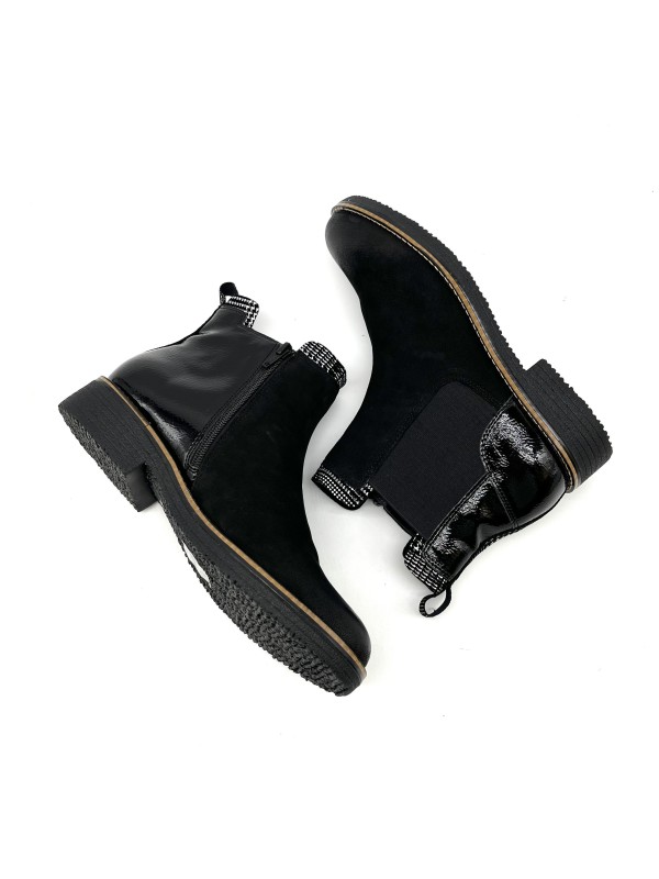 Bottine Fugitive Genoi Noir | Boutique Marina