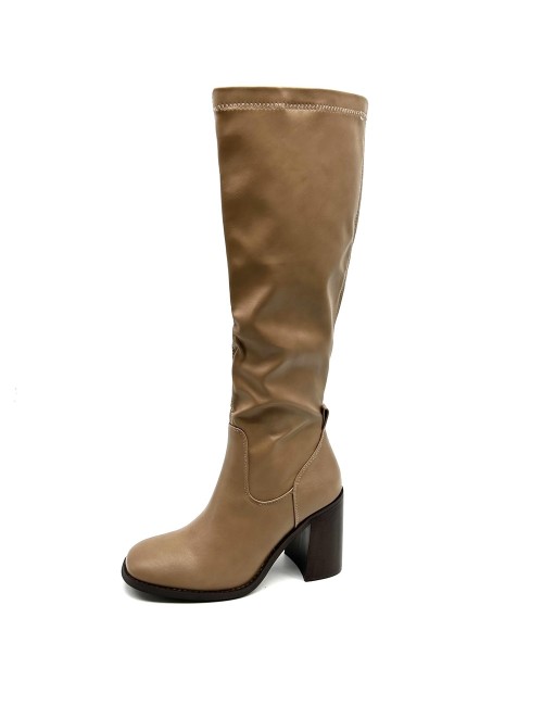 Botte Hiver à Talon Noir et Marron |Boutique Marina