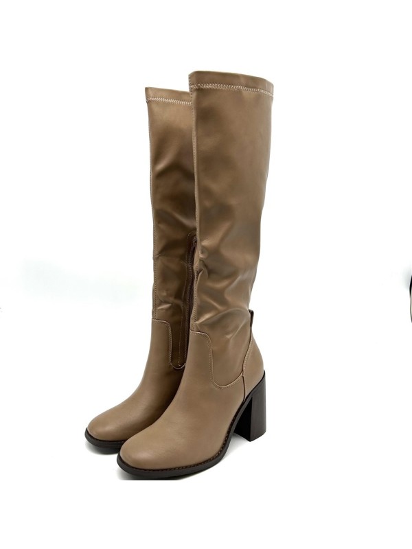 Botte Hiver à Talon Noir et Marron |Boutique Marina