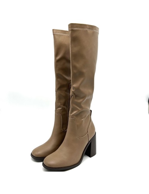 Botte Hiver à Talon Noir et Marron |Boutique Marina