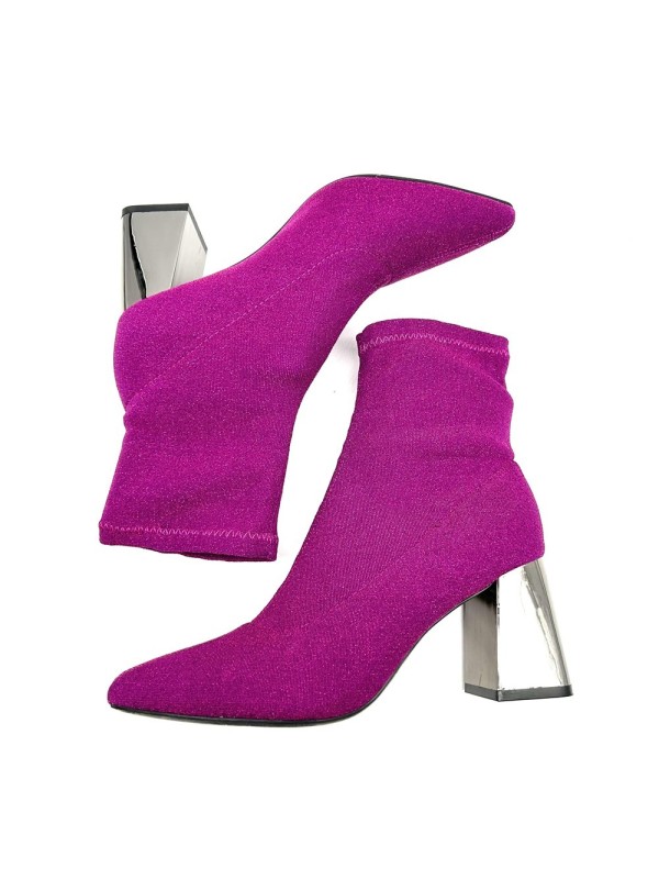 Bottine Talon Stretch Pailleté |Boutique Marina