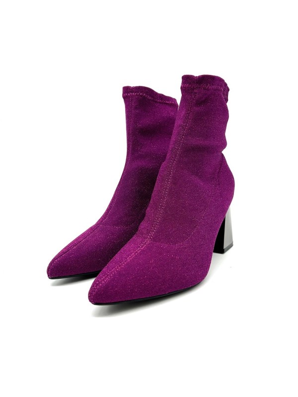 Bottine Talon Stretch Pailleté |Boutique Marina