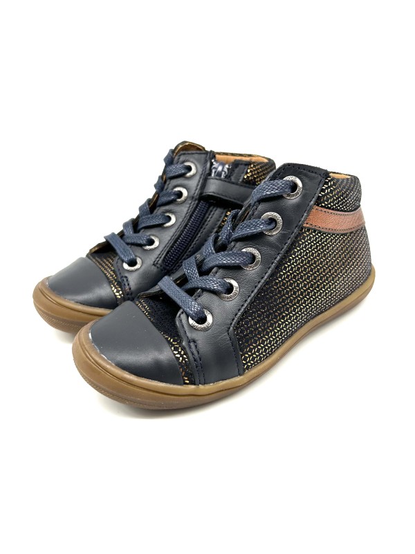 Bottine Lara Bellamy Fille Noir & Bleu Marine | Fun & Confort | Marina & Paloma