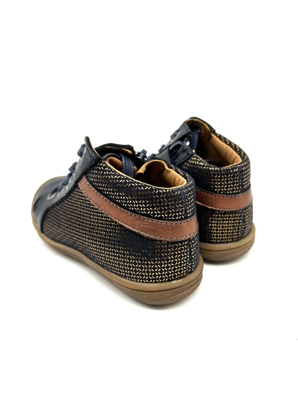 Bottine Lara Bellamy Fille Noir & Bleu Marine | Fun & Confort | Marina & Paloma