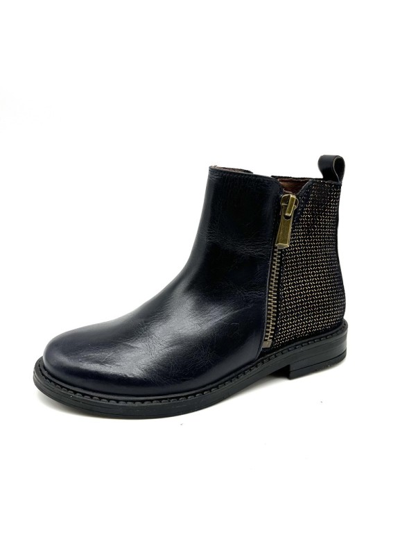 Bellamy Ecrin Fille Noir Doré | Bottines Chic & Confort | Marina & Paloma
