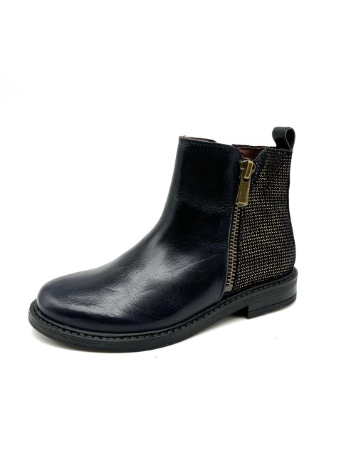 Bellamy Ecrin Fille Noir Doré | Bottines Chic & Confort | Marina & Paloma