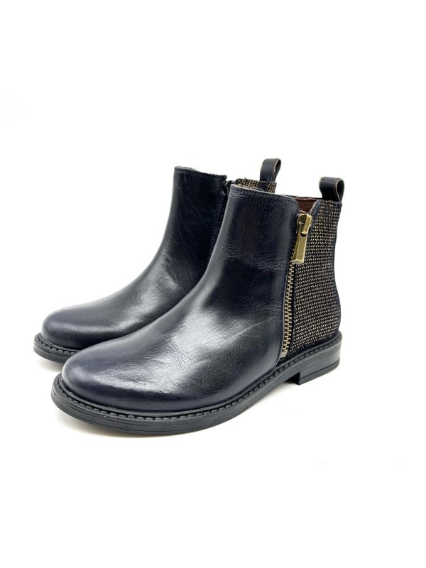 Bellamy Ecrin Fille Noir Doré | Bottines Chic & Confort | Marina & Paloma