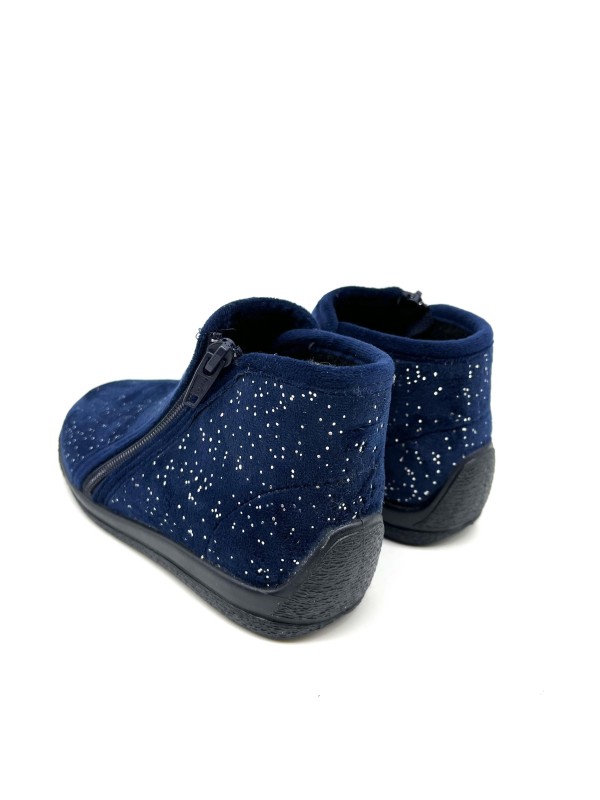 Chausson BALGA | Confort céleste enfant bleu nuit | Marina & Paloma