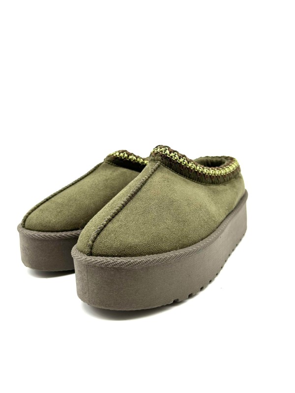 Boots Fourrée Vert Femme |Boutique Marina
