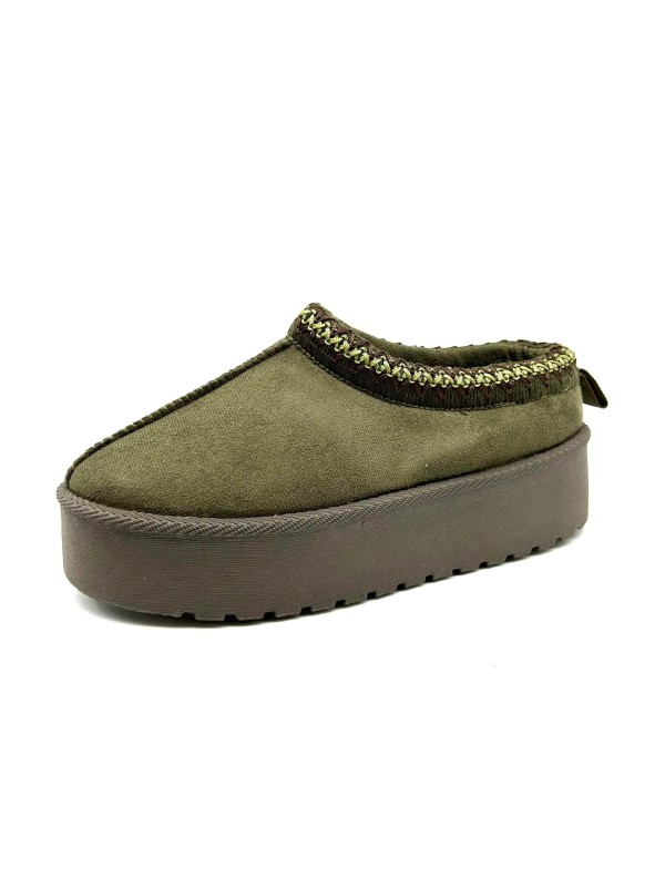 Boots Fourrée Vert Femme |Boutique Marina