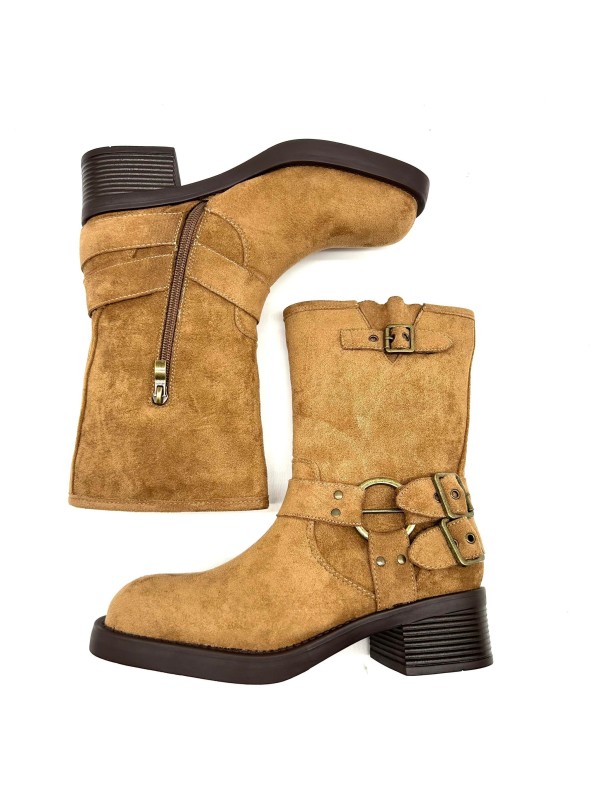 Boots Eté Noir et Marron Femme |Boutique Marina