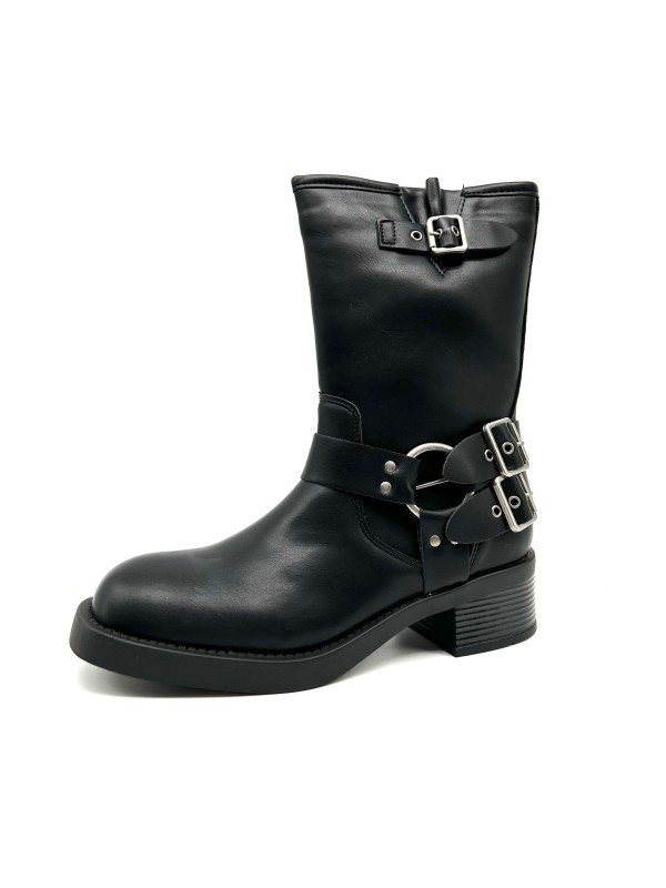 Boots Eté Noir et Marron Femme |Boutique Marina