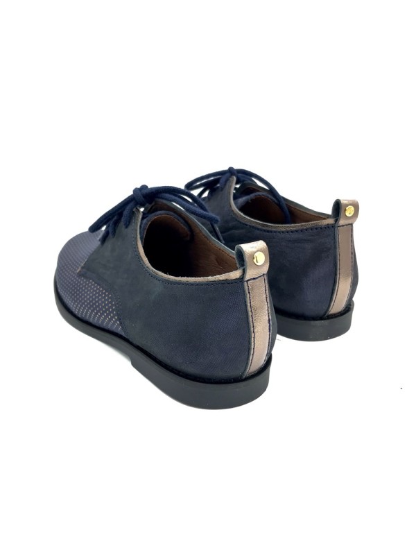 Derby en cuir marine Bellamy nina