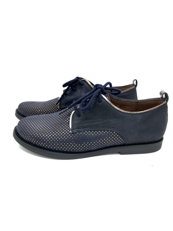Derby en cuir marine Bellamy nina