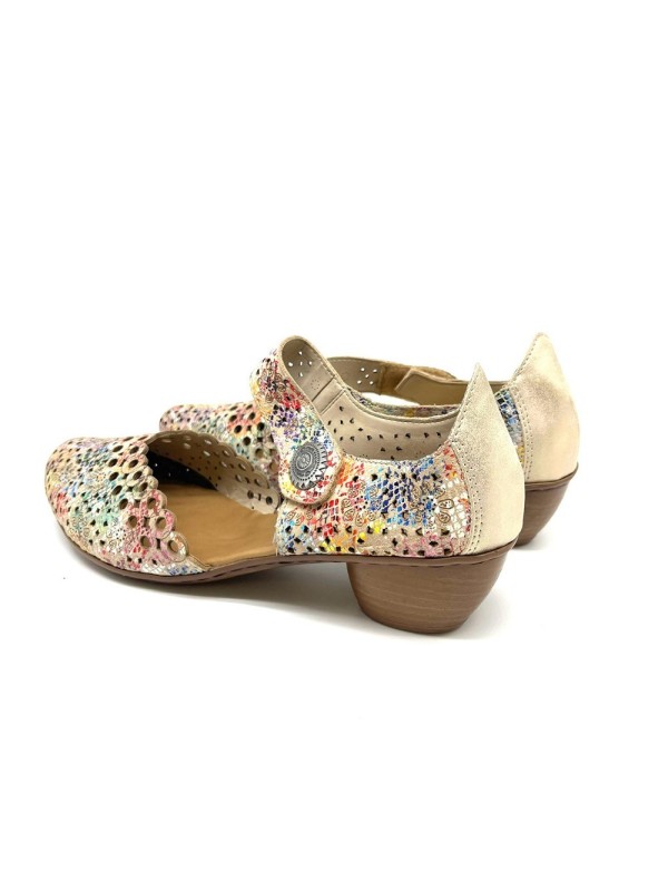 Escarpins Rieker 43753-91 multicolores ajourés cuir | Marina & Paloma