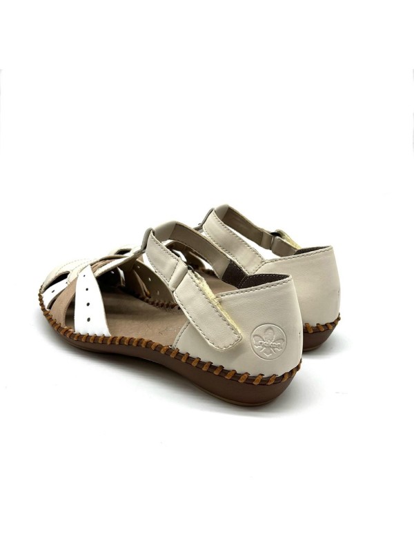 Trotteur Blanc Rieker m1655-61 Femme |Boutique Marina