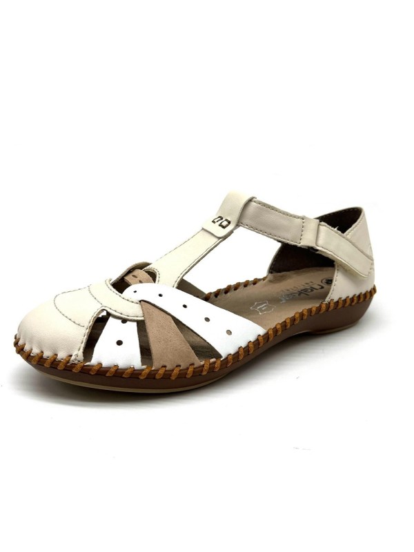 Trotteur Blanc Rieker m1655-61 Femme |Boutique Marina