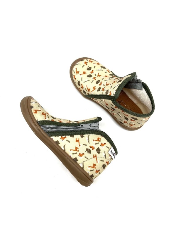 Chausson Bellamy Titi Garçon | Motifs savane | Marina & Paloma