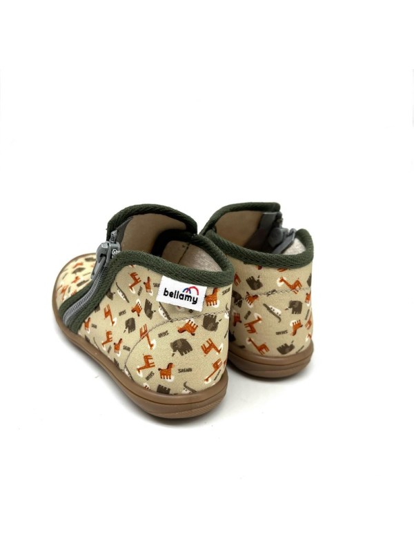 Chausson Bellamy Titi Garçon | Motifs savane | Marina & Paloma