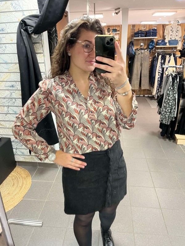 Jupe Velour Maelle Grande Taille | Boutique Marina