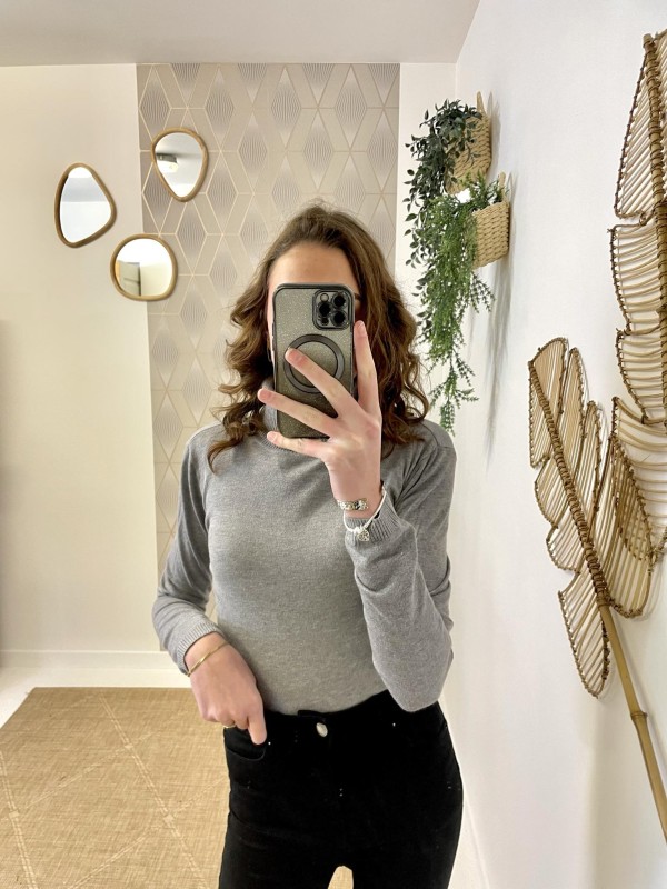 Pull Basic Col Roulé | Boutique Marina