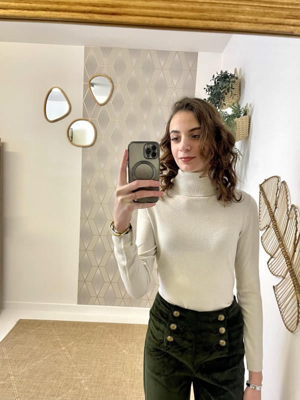 Pull Basic Col Roulé | Boutique Marina