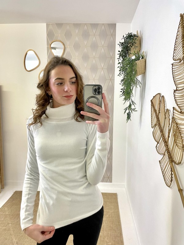 Pull Basic Col Roulé | Boutique Marina