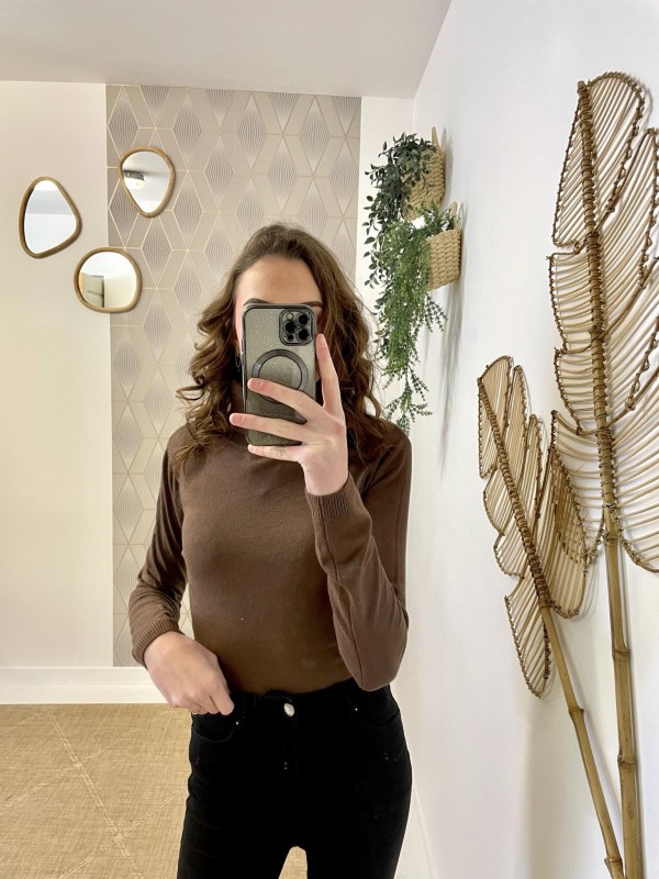 Pull Basic Col Roulé | Boutique Marina