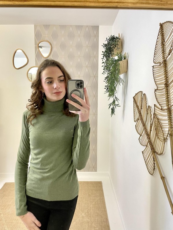 Pull Basic Col Roulé | Boutique Marina